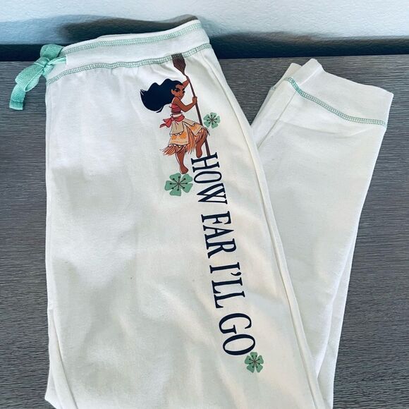 Disney Princess Moana How Far I’ll Go Jogger Lounge Pants S - Picture 6 of 6